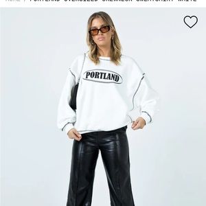 Princess polly Portland sweatshirt size 2